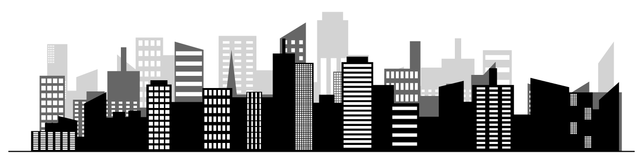 Smart cities skyline banner
