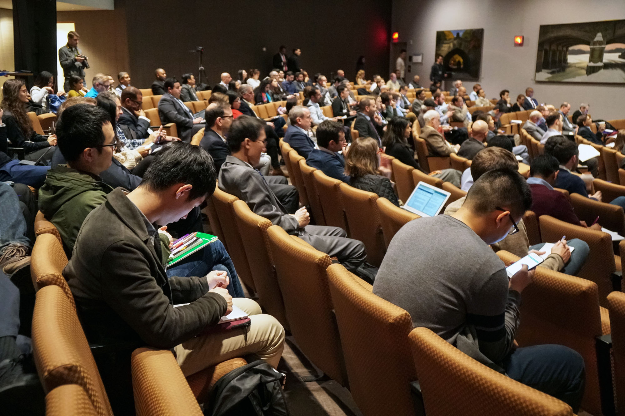 The 6th NYC Symposium on Connected and Autonomous Vehicles, hosted by the C2SMART Center, attracted about 200 participants to the NYU Tandon School of Engineering for speakers, panels and discussion on the impacts of real-world deployment of CAVs.